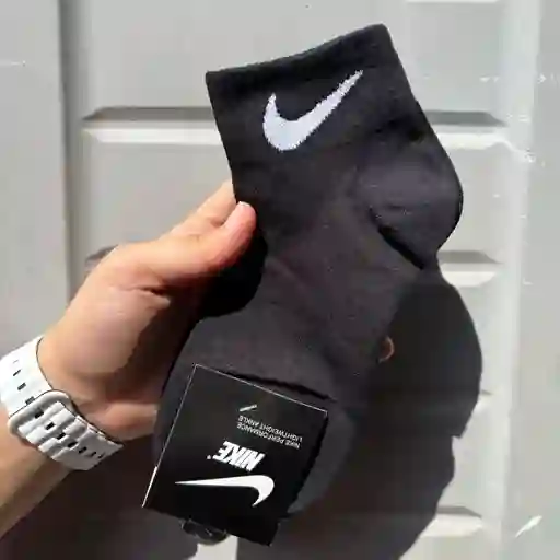 Medias Tobilleras Nike Negras / Algodon