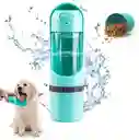 Botella De Agua Para Perros Portátil 2 En 1 Para Alimento Y Agua