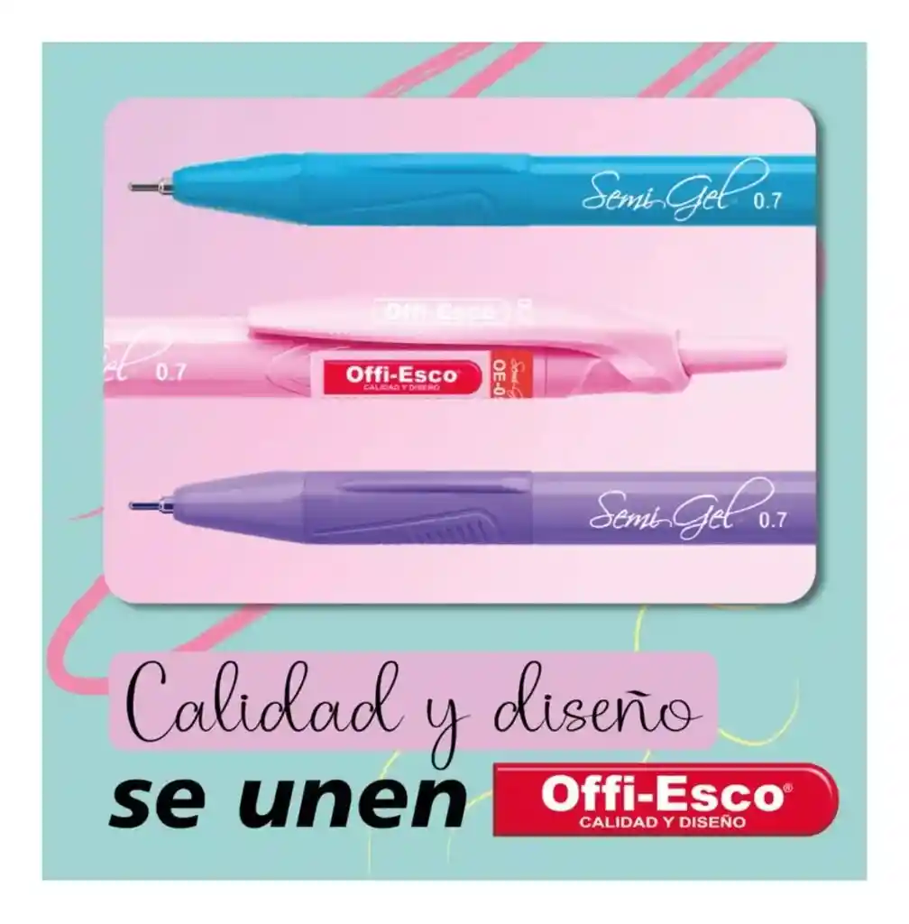Boligrafo X12 Lapicero Tinta Negra Diseño Pastel Trazo Fino Semi-gel