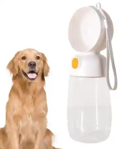 Botella De Agua Para Perros Portátil Con Botón