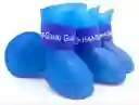 Botas Lluvia Impermeables Antisuciedad Silicona Mascotas Talla M Azules