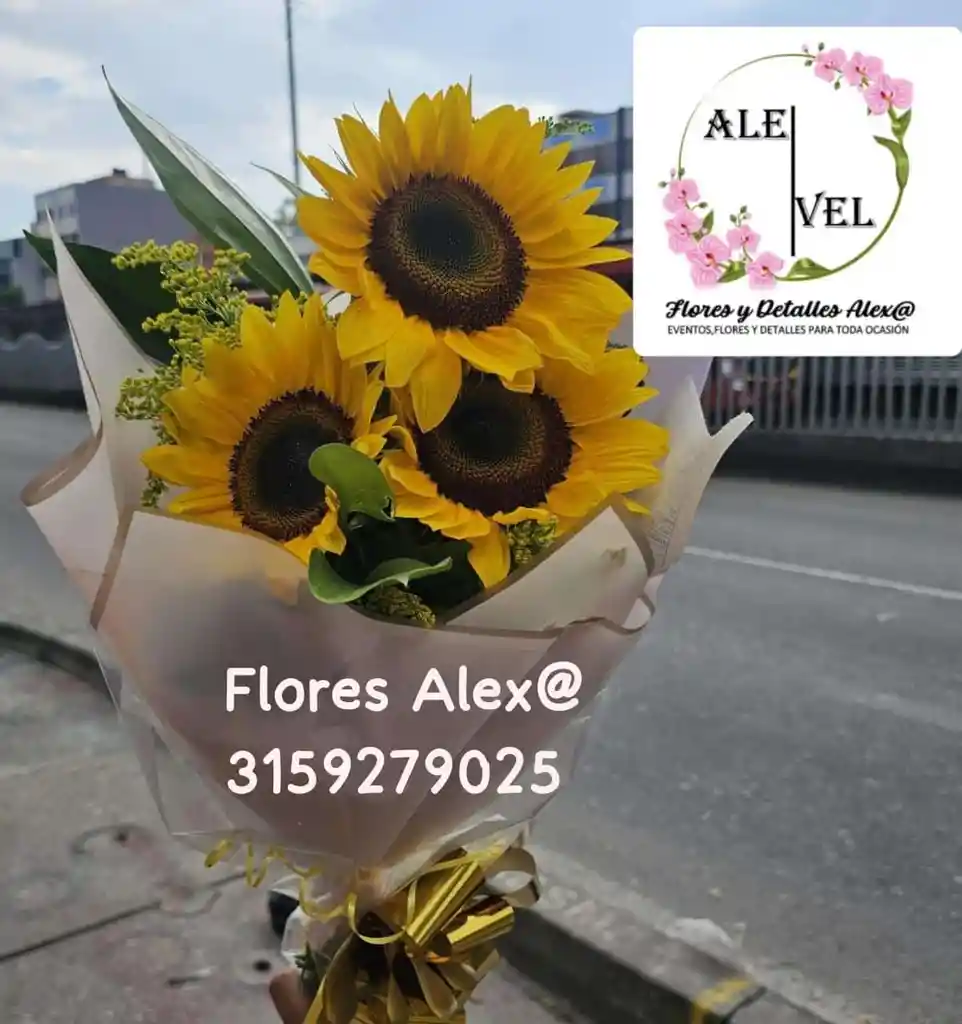 Girasoles En Bouquet