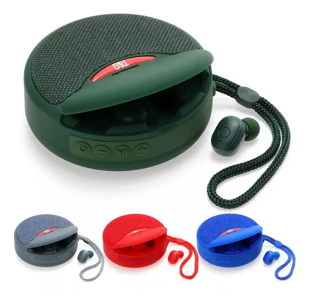 Parlante Tg Con Audifonos Inalambricos