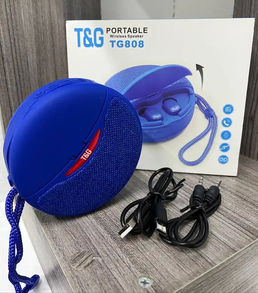 Parlante Tg Con Audifonos Inalambricos