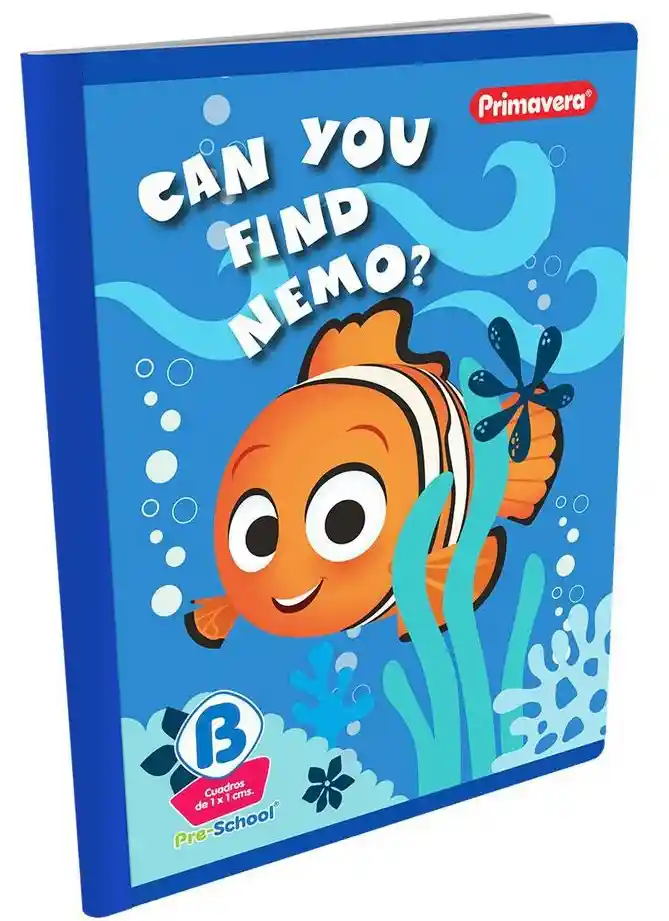 Cuaderno Preescolar Cuadros 1x1 B Cms