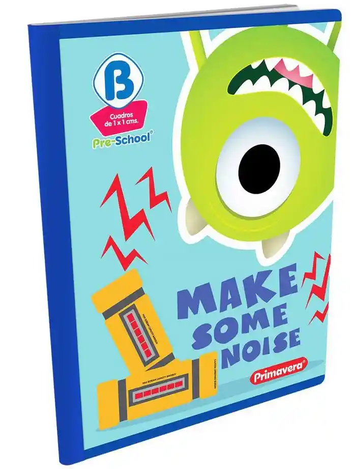 Cuaderno Preescolar Cuadros 1x1 B Cms