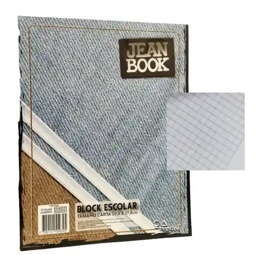 Block Jean Book Cuadros Carta X70hj