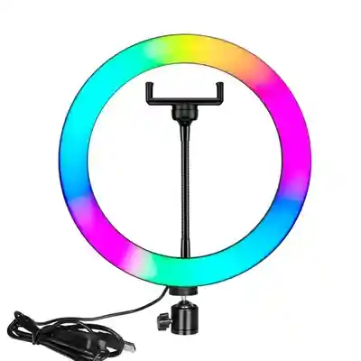 Aro De Luz Rgb De 36cm + Tripode