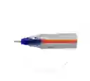 Caja Lapicero Azul Offi-esco Semi Gel Punta Fina 076 Con Tapa