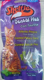 Snack Gato Sheltie Dental Plus Con Taurina Menta X28g