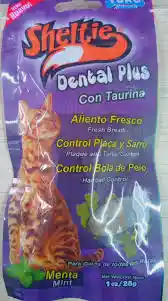 Snack Gato Sheltie Dental Plus Con Taurina Menta X28g