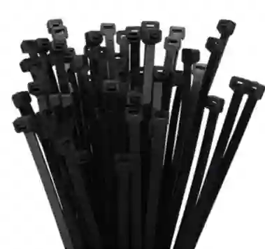 Amarras Plásticas Negras - 3.6x250 Mm X 100 Und