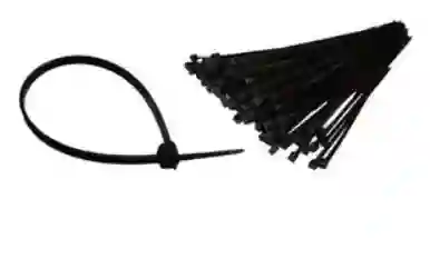 Amarras Plásticas Negras - 3.6x250 Mm X 10 Und