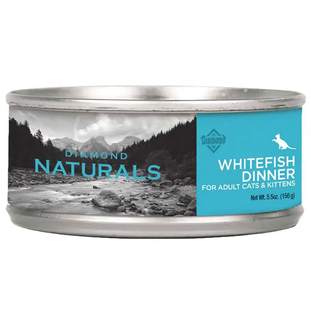 Diamond Naturals Indoor Naturals Indoor Cat Lata Whitwfish 5,5 Oz Lata Indoor Cat Diamond Gato Pescado