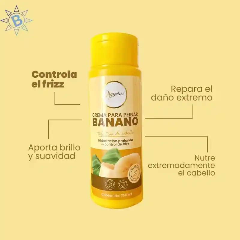 Crema Para Peinar Banano Anyeluz
