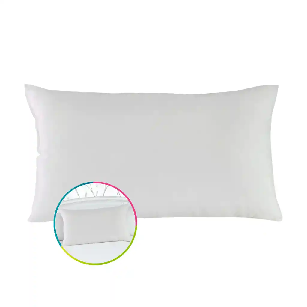 Almohada Siliconada Hogareto 90x50 Cm Blanco