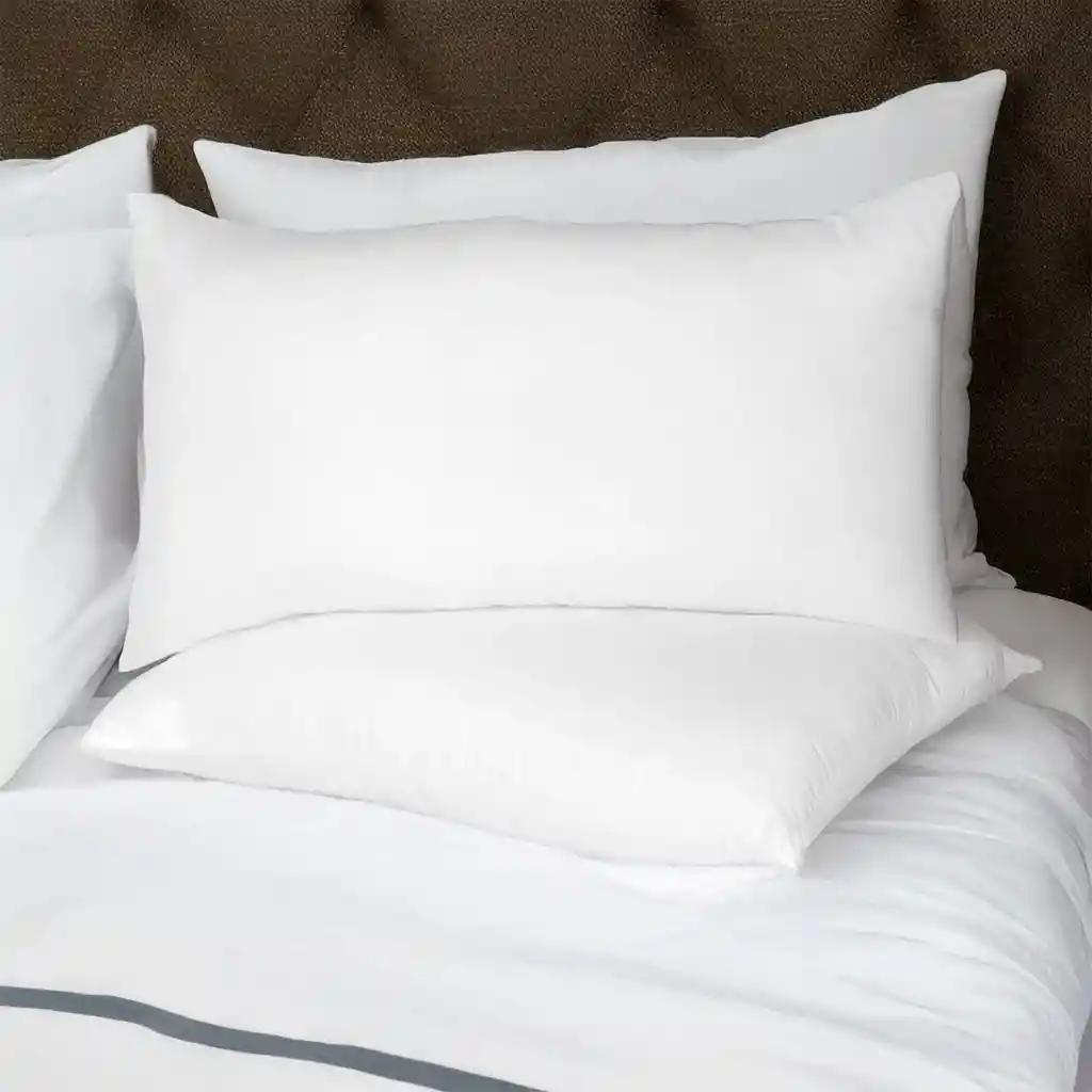 Set X 2 Almohadas Siliconada Hogareto 90x50 Cm Blanco