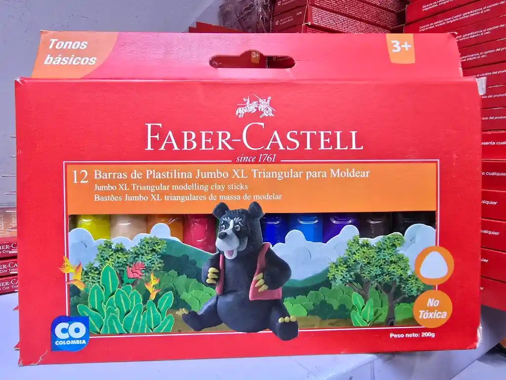 Plastilina Jumbo Xl Faber Castell X12