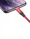 Cable Para Iphone Reforzado Mfi | Uso Rudo Rojo