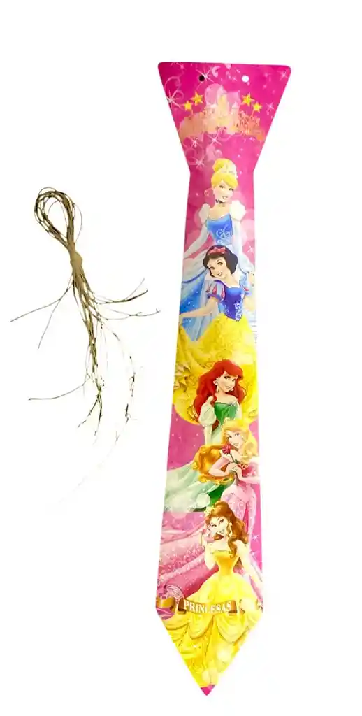 Corbata Princesa De Carton Para Fiesta Paquete X 12 Unidades