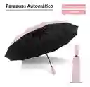 Sombrilla/paraguas Automática Con Filtro Solar Color Rosado