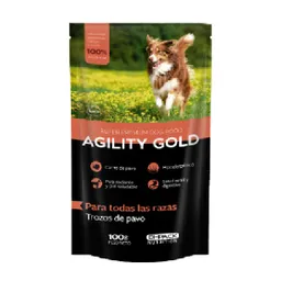 Pouche Agility Gold Perro Trozos De Pavo