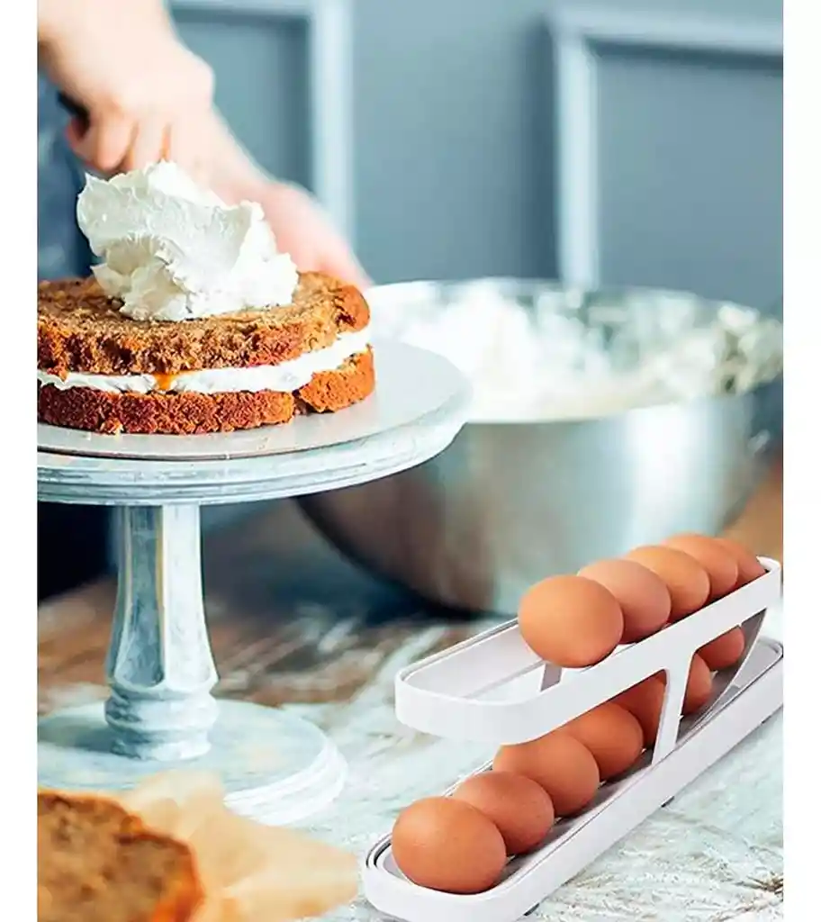 Organizador De Bandejas Dispensador Para Huevos