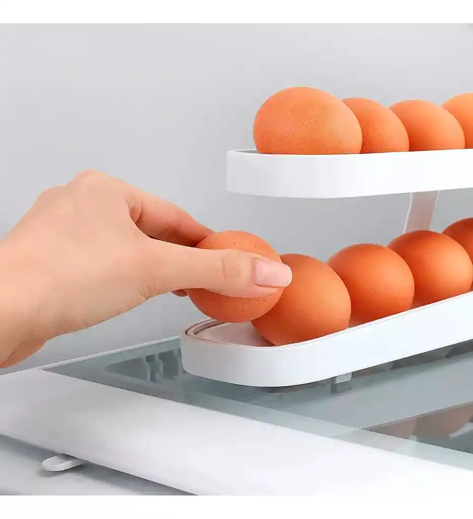 Organizador De Bandejas Dispensador Para Huevos