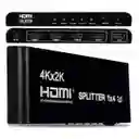 Splitter Hdmi 1x4 4k Uhd 2k Full Hd 3d C/ Fuente 4 Pantallas
