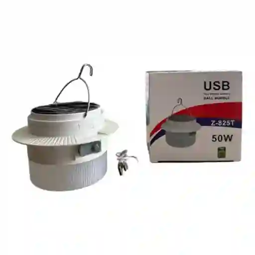 Bombillo Recargable De 50w Con Panel Solar