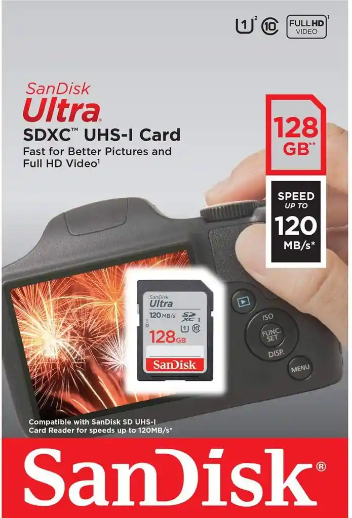 Tarjeta De Memoria 128 Gb Sandisk Ultra Uhs-i
