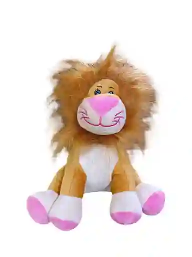 Peluche Leon Rosa