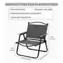 Silla Plegable Para Camping Negro W05a