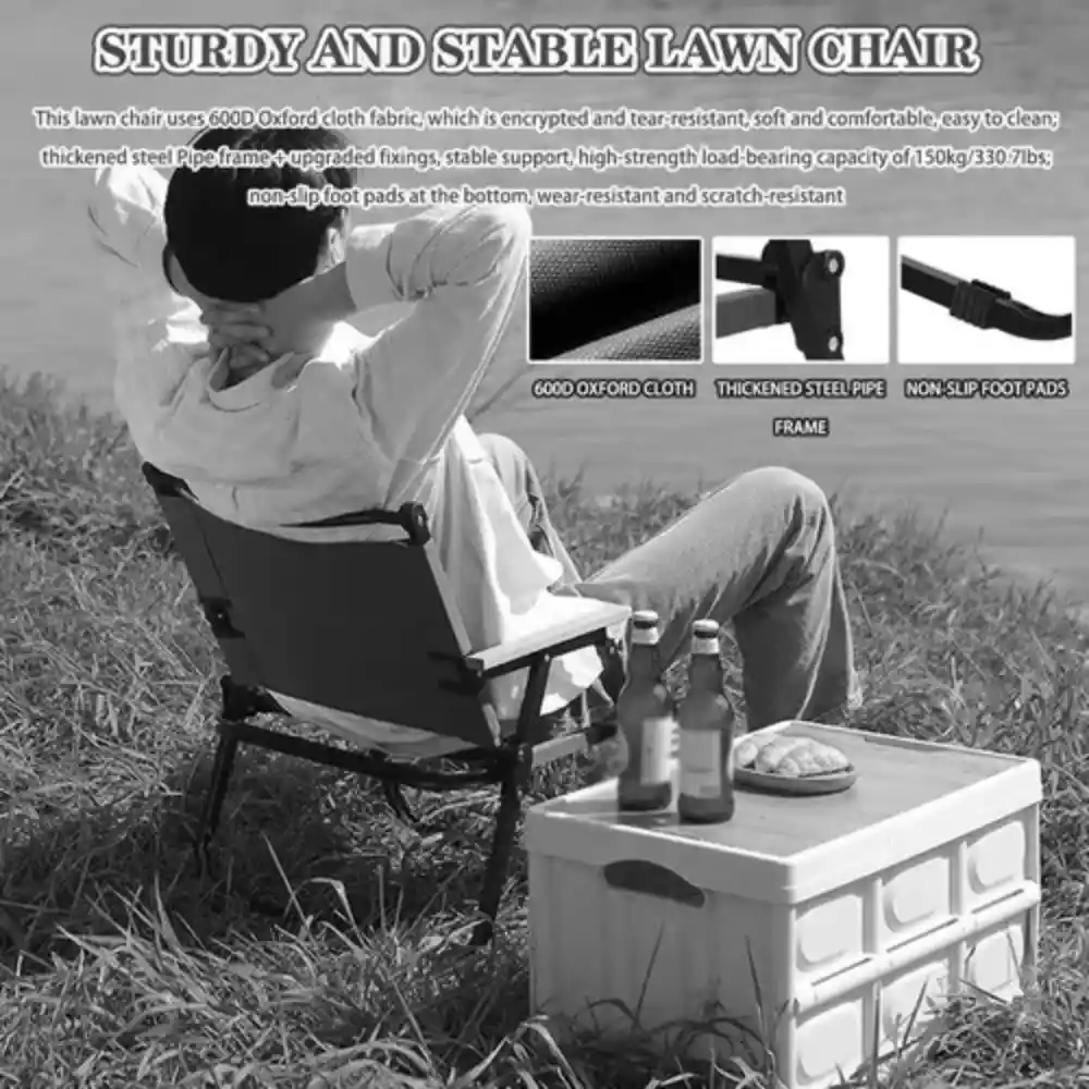 Silla Plegable Para Camping Negro W05a