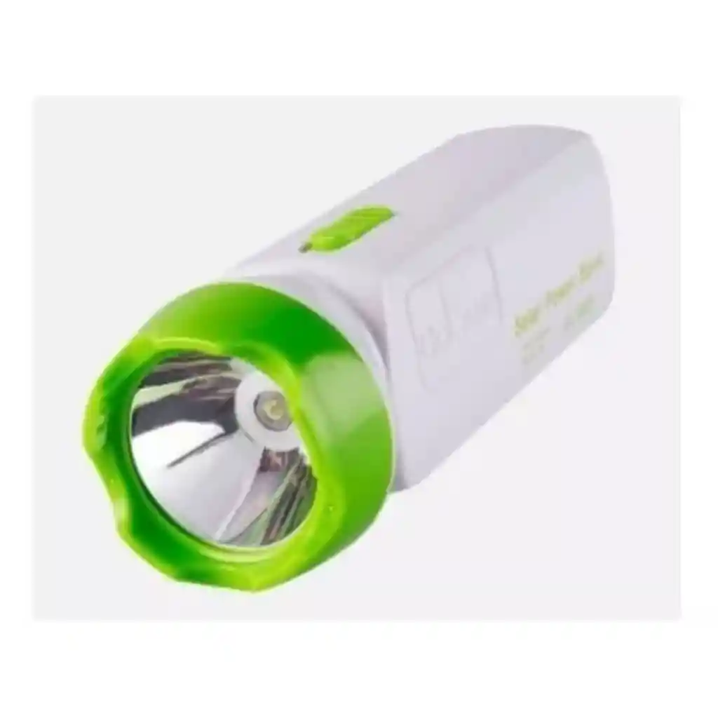 Kit Linterna Recargable 3w Portátil Liviana Con Panel Solar