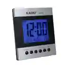 Reloj Multifuncional Alarma Digital, Sensor Calendario Y Termómetro (negro/plateado Kadio Kd-1818