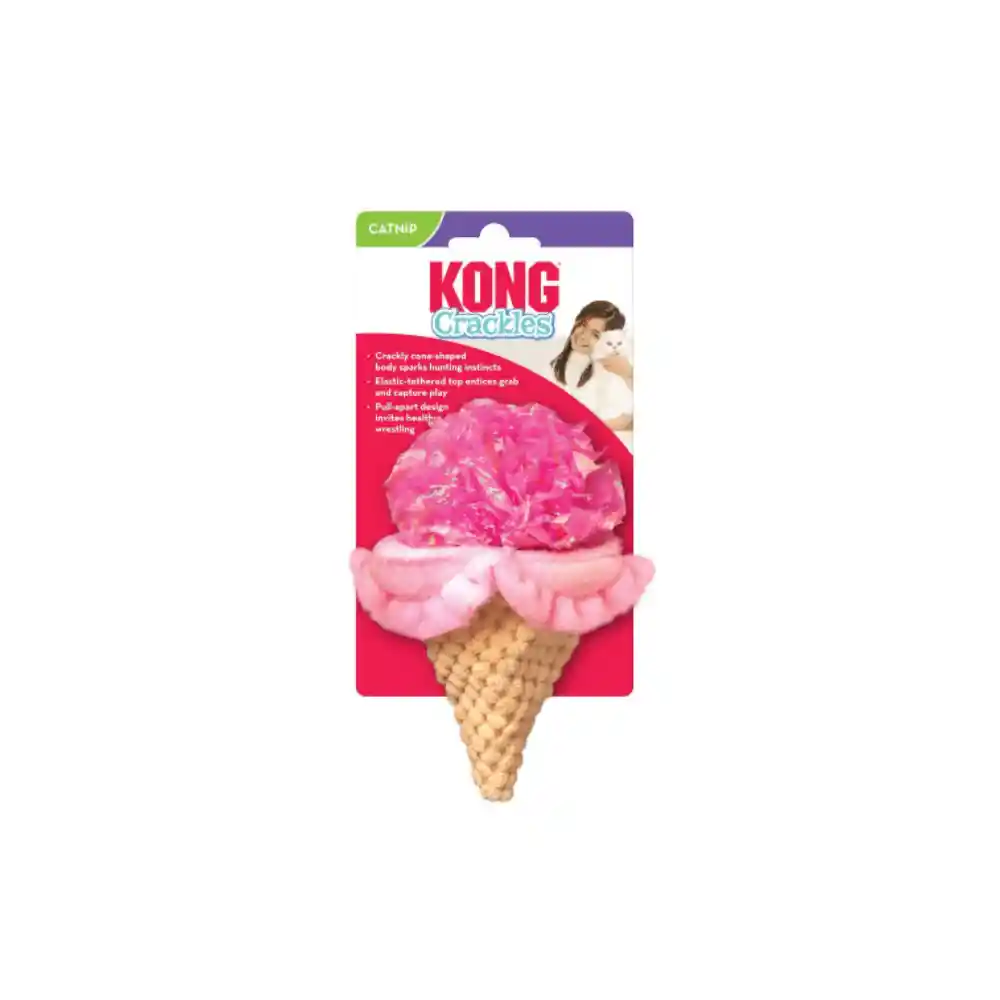 Kong Gato Juguete Crackles Scoopz - Helado Surtido