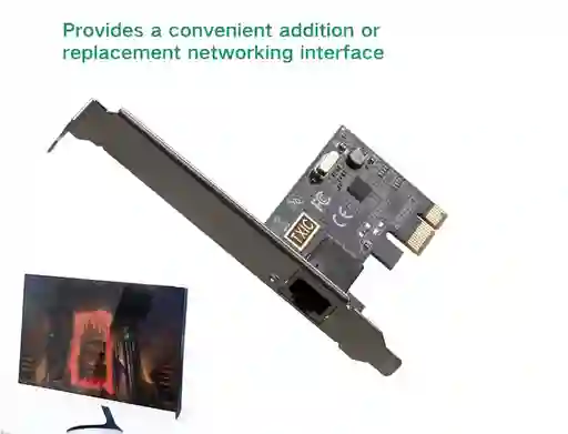 Adaptador Convertidor De Red Pcie A Tarjeta De Red Rj45 De 1000mbps Lan Adaptador Gigabit Etherent Pc Escritorio