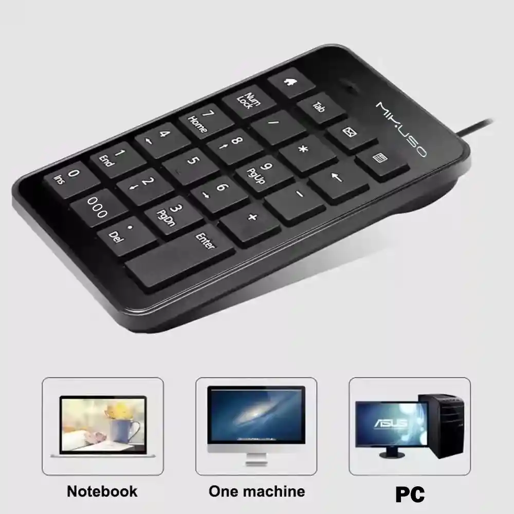 Teclado Numérico Alámbrico Usb Para Pc