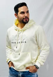 Buzo Unisex Hugo Boss Beige Talla Xl