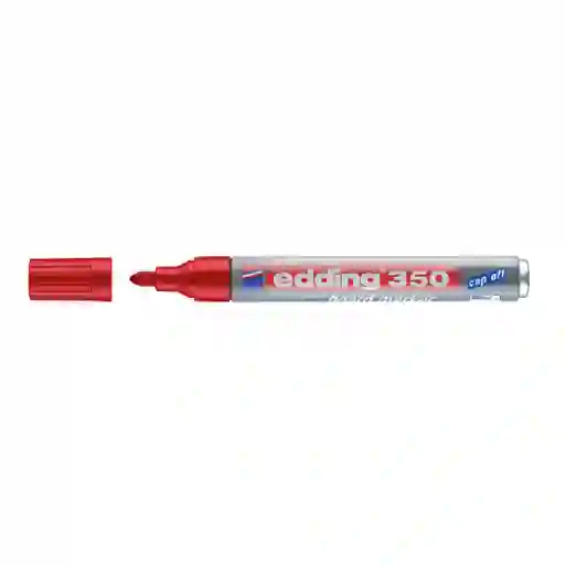 Marcador Edding 350 Rojo