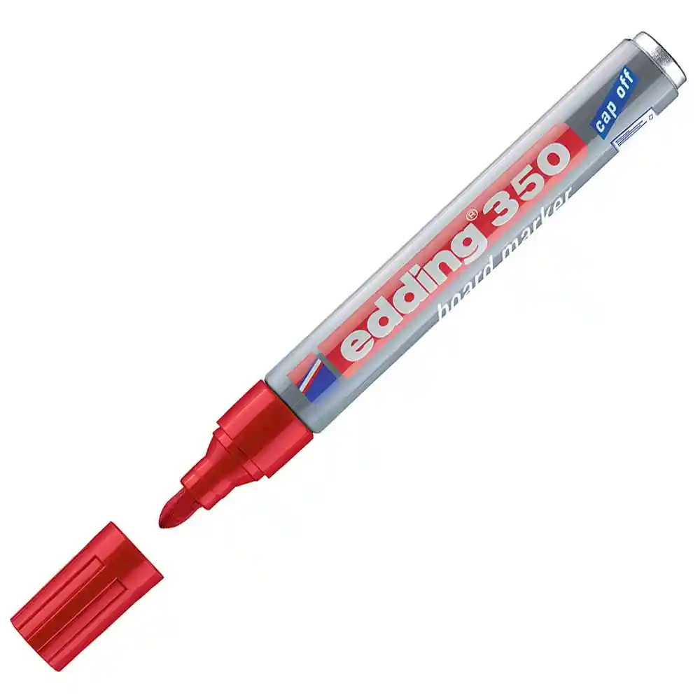Marcador Edding 350 Rojo