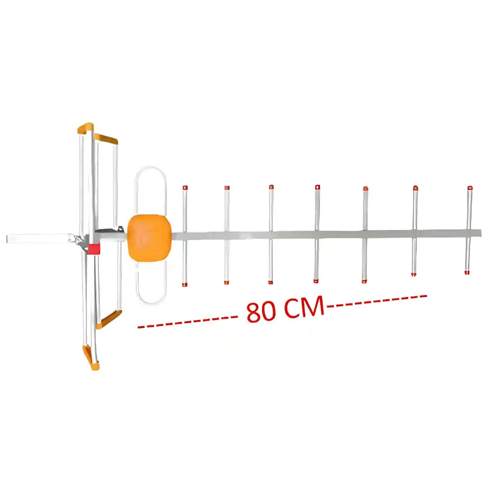 Antena Tv Tdt Digital Rural Exterior De Alta Ganancia