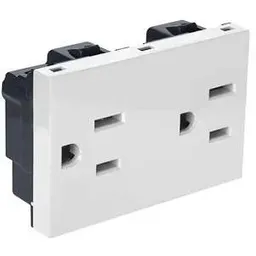 Toma Arteor Cuadrado Doe Con Polo 3 Modulos - Legrand Grl-ind 582531