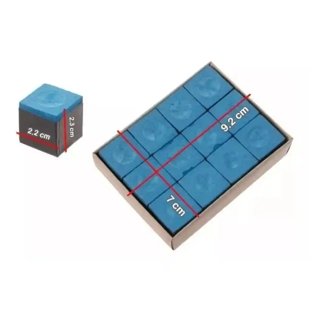 Tiza Para Billar Master X 12 Unidades Para Tacos Billar
