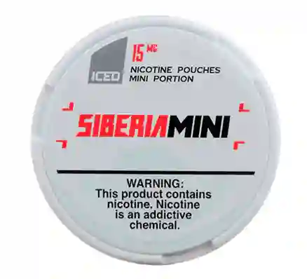 Pouches Nicotina Siberia All White Mini 15 Mg