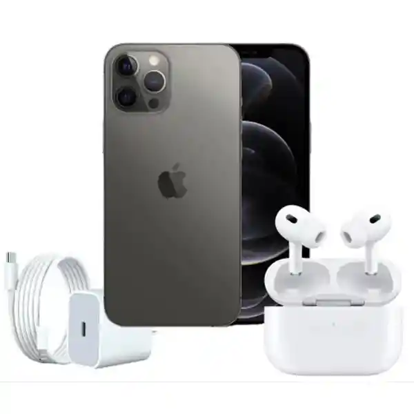 Iphone 12 Pro Grafito 256gb Reacondicionado + Regalo Audifonos Cargador