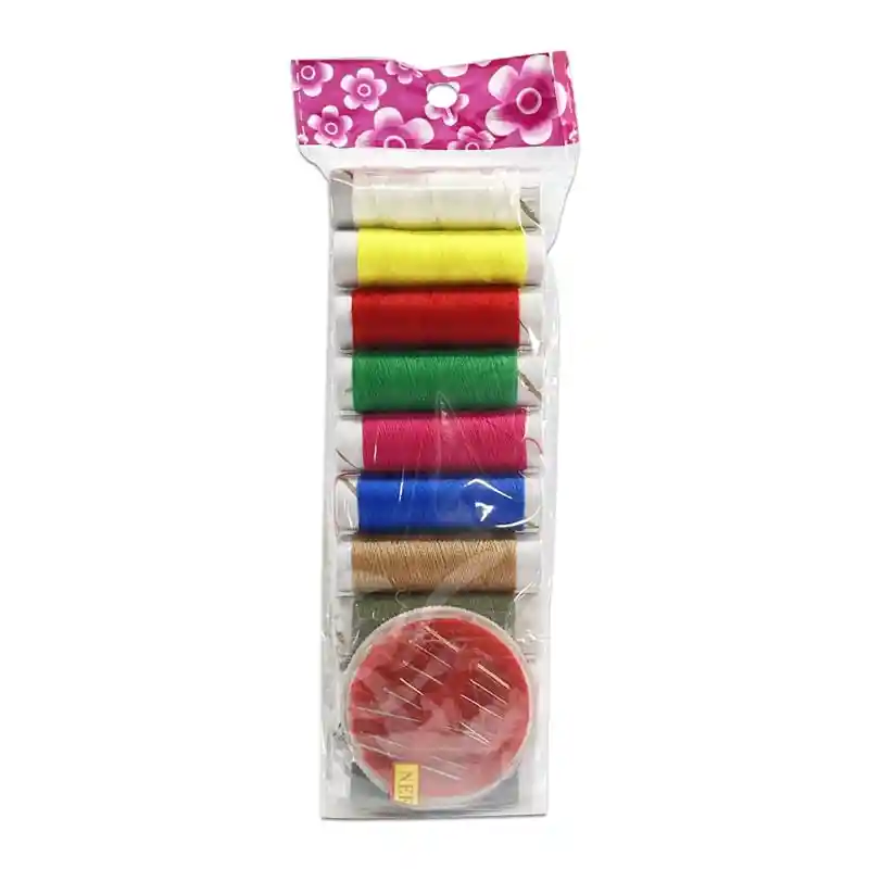 Set De Costura, 10 Hilos Y Set De Agujas