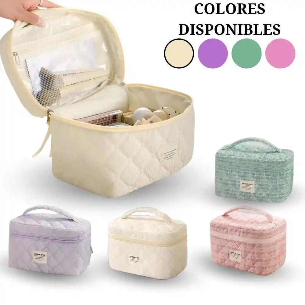 Cosmetiquera De Viaje Bolsa De Maquillaje Portatil Organizador Cosmeticos