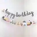 Banderin Aviso Cumpleaños Construccion